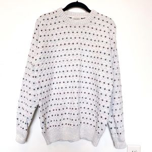 St John's Bay Grandpa Knit Embroidered Sweater M